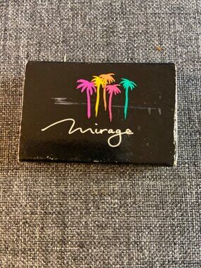 Vintage Mirage Las Vegas Matchbook Pink Tip Matches Palm Tree Casino Unstruck